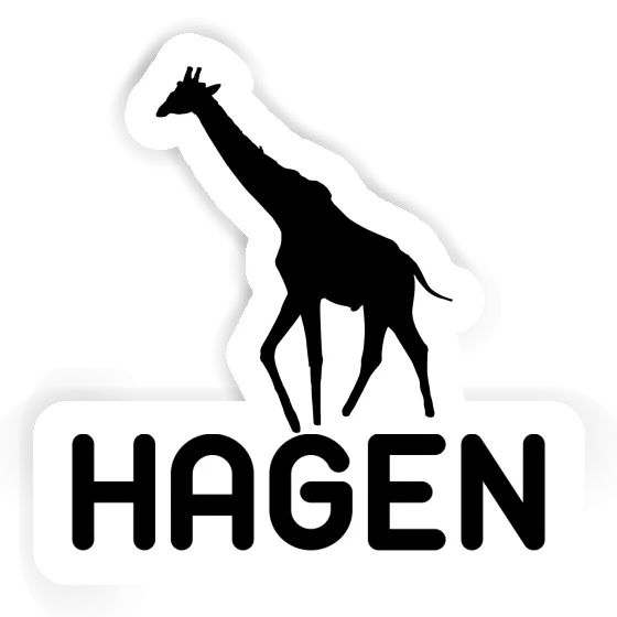 Hagen Sticker Giraffe Laptop Image