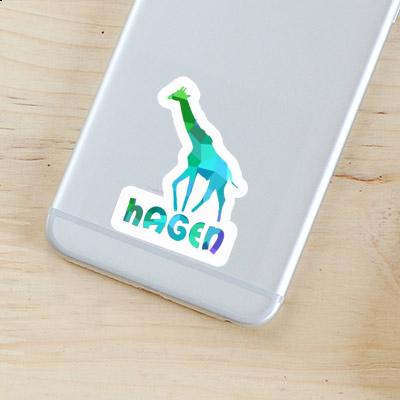 Giraffe Sticker Hagen Laptop Image