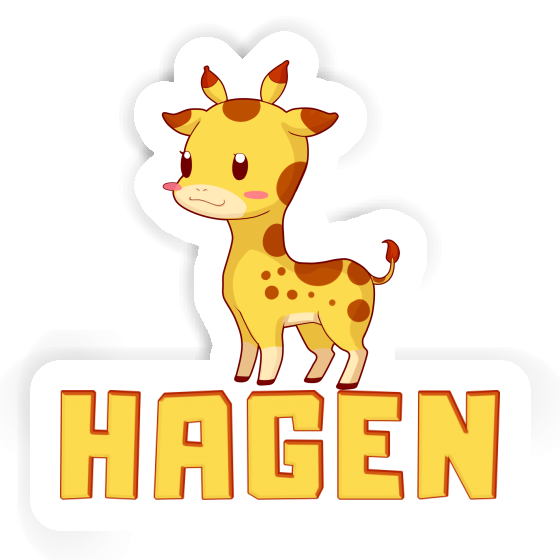 Giraffe Sticker Hagen Notebook Giraffe Sticker Hagen Gift package Image