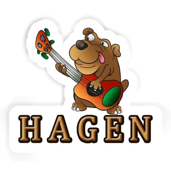 Hagen Aufkleber Gitarrist Hagen Aufkleber Gitarrist Image
