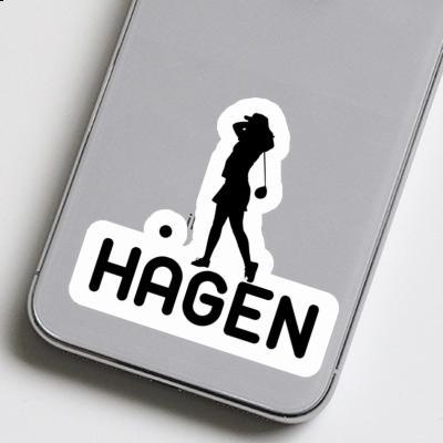 Sticker Golfer Hagen Gift package Image