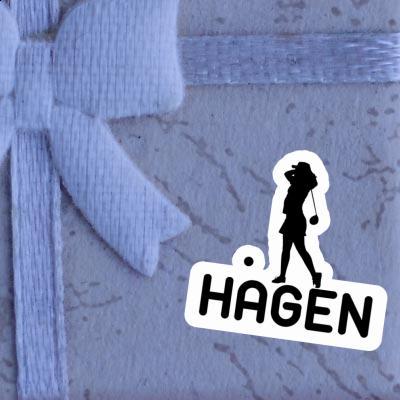 Sticker Golfer Hagen Image