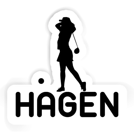 Sticker Golfer Hagen Gift package Image