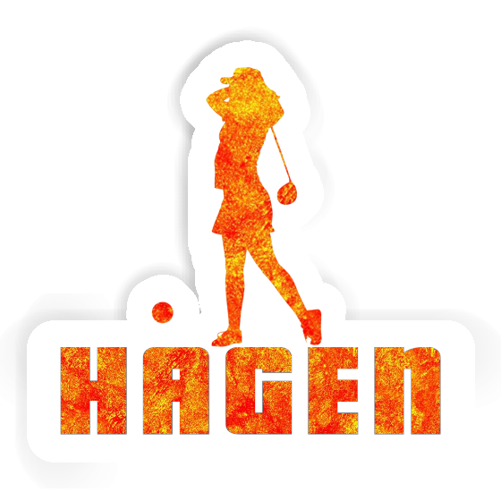Golferin Aufkleber Hagen Gift package Image
