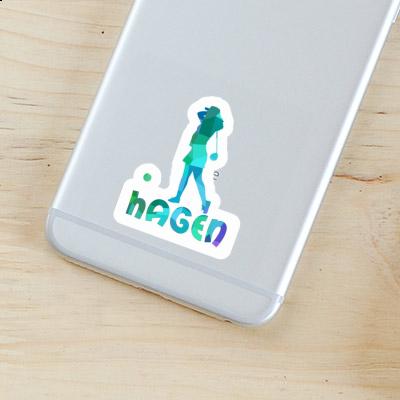 Sticker Golfer Hagen Gift package Image