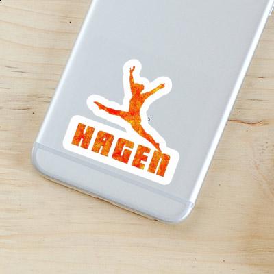 Autocollant Hagen Gymnaste Image