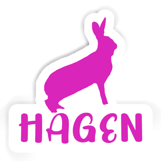 Sticker Hagen Rabbit Notebook Image