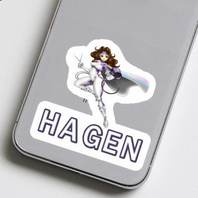 Autocollant Coiffeuse Hagen Laptop Image