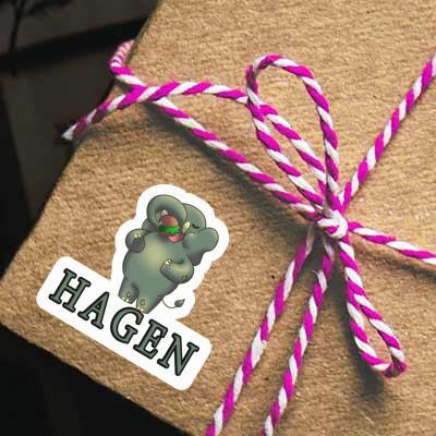 Hagen Autocollant Éléphant Notebook Hagen Autocollant Éléphant Gift package Image