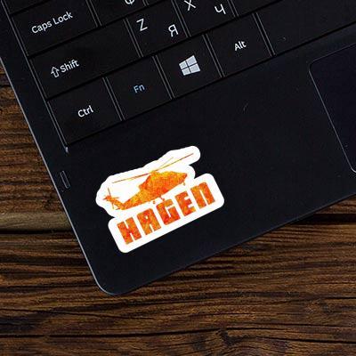 Sticker Helicopter Hagen Notebook Sticker Helicopter Hagen Gift package Image