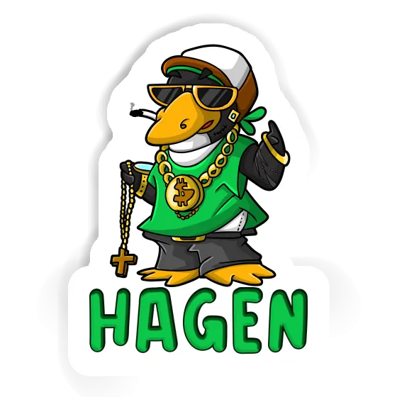 Hagen Sticker Hip-Hop-Pinguin Notebook Hagen Sticker Hip-Hop-Pinguin Gift package Image