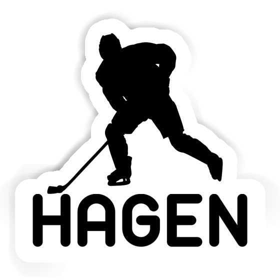 Hagen Aufkleber Eishockeyspieler Notebook Hagen Aufkleber Eishockeyspieler Gift package Image