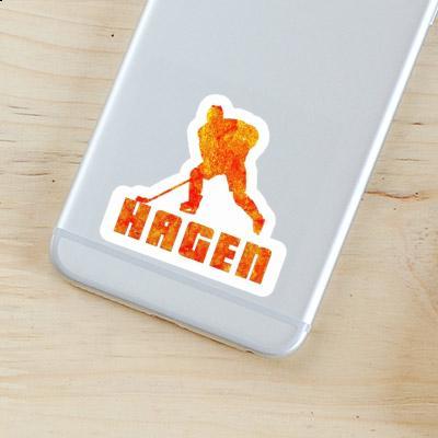 Sticker Hagen Eishockeyspieler Notebook Sticker Hagen Eishockeyspieler Gift package Image