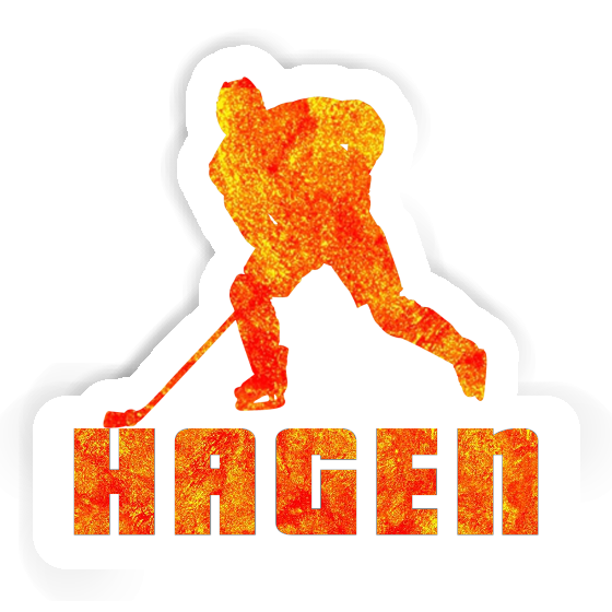 Sticker Hagen Eishockeyspieler Notebook Sticker Hagen Eishockeyspieler Gift package Image