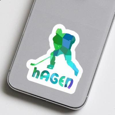 Aufkleber Eishockeyspieler Hagen Aufkleber Eishockeyspieler Hagen Image
