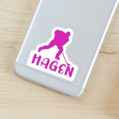 Sticker Hagen Hockey Player Sticker Hagen Hockey Player Image