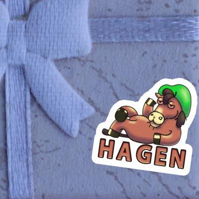 Hagen Aufkleber Pferd Notebook Image