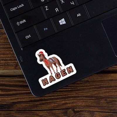 Sticker Christmas Horse Hagen Notebook Image
