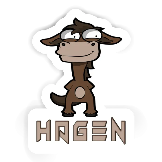 Sticker Hagen Standing Horse Notebook Sticker Hagen Standing Horse Gift package Image