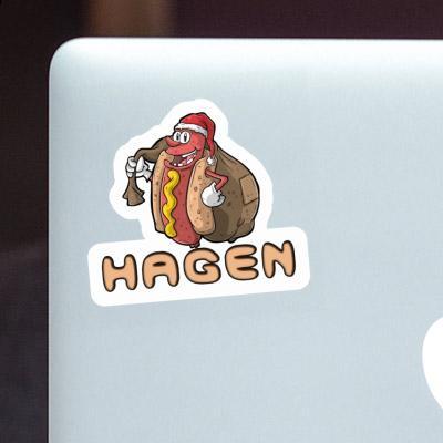 Hagen Sticker Hot Dog Laptop Hagen Sticker Hot Dog Laptop Image