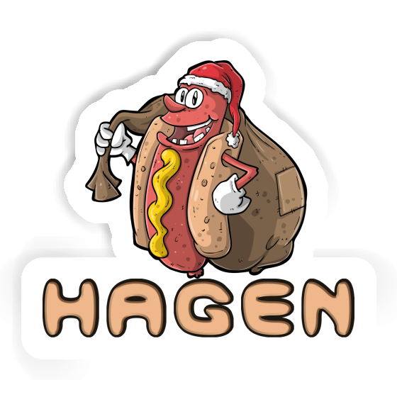 Hot-Dog Autocollant Hagen Hot-Dog Autocollant Hagen Image