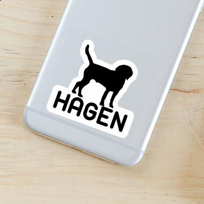 Autocollant Chien Hagen Laptop Image