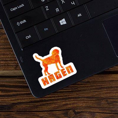 Sticker Hagen Hund Notebook Sticker Hagen Hund Gift package Image