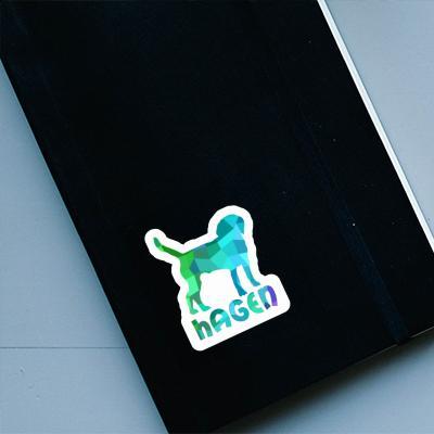 Autocollant Hagen Chien Notebook Autocollant Hagen Chien Gift package Image