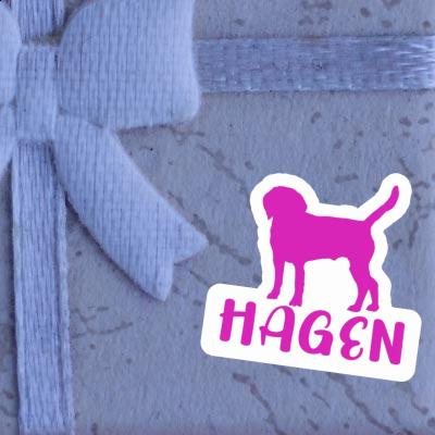 Autocollant Chien Hagen Autocollant Chien Hagen Image