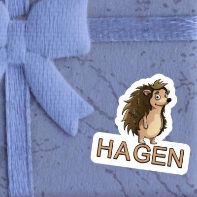 Sticker Hagen Standing Hedgehog Notebook Sticker Hagen Standing Hedgehog Gift package Image