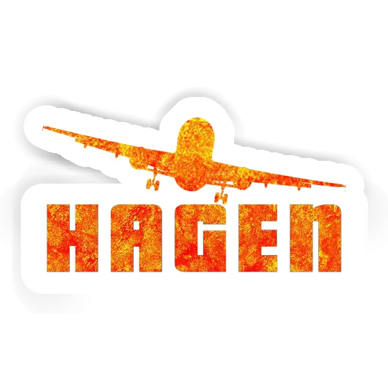 Autocollant Avion Hagen Notebook Image