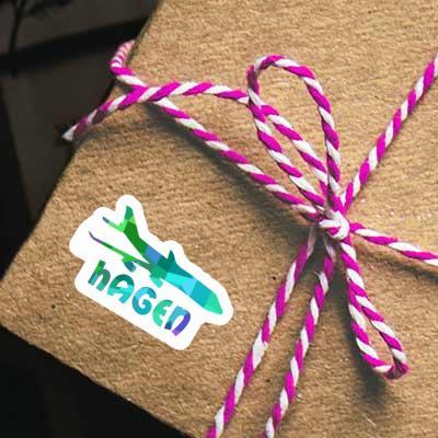 Sticker Hagen Jumbo-Jet Gift package Image
