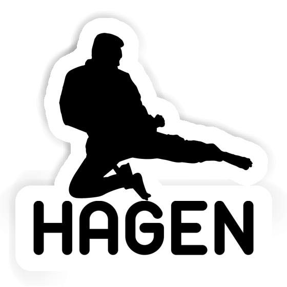 Sticker Karateka Hagen Notebook Sticker Karateka Hagen Gift package Image