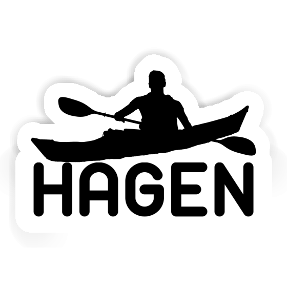Kajakfahrer Aufkleber Hagen Kajakfahrer Aufkleber Hagen Image