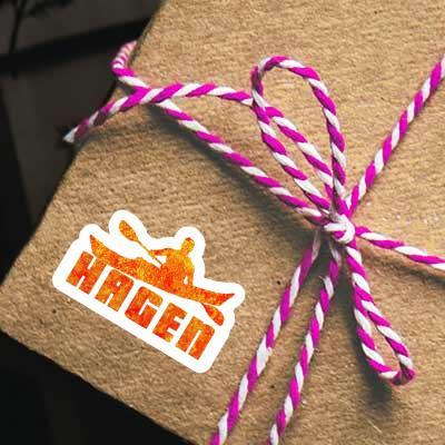 Autocollant Kayakiste Hagen Notebook Autocollant Kayakiste Hagen Gift package Image