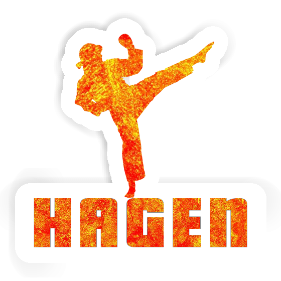 Hagen Sticker Karateka Laptop Image