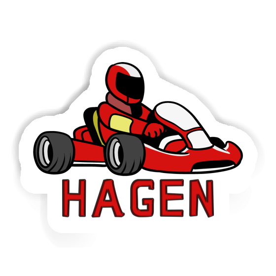 Hagen Sticker Kart Driver Laptop Hagen Sticker Kart Driver Laptop Image