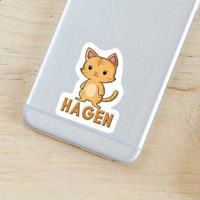 Autocollant Hagen Chat Laptop Autocollant Hagen Chat Laptop Image