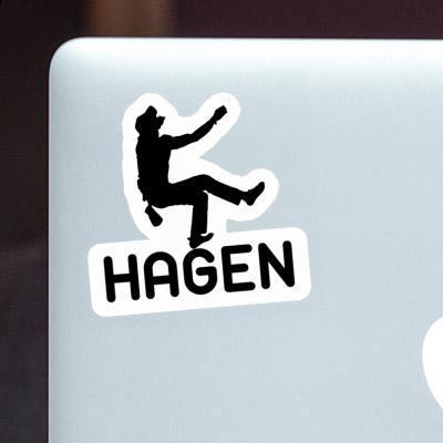 Hagen Autocollant Grimpeur Laptop Image