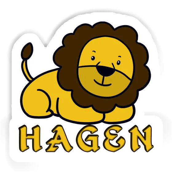 Sticker Hagen Löwe Gift package Image