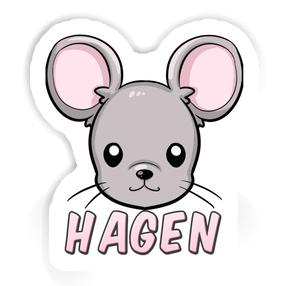 Sticker Mauskopf Hagen Image