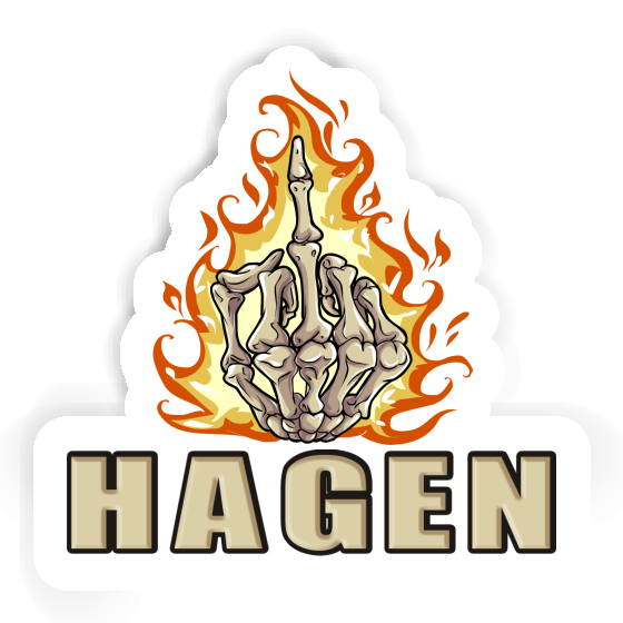 Sticker Mittelfinger Hagen Notebook Sticker Mittelfinger Hagen Gift package Image