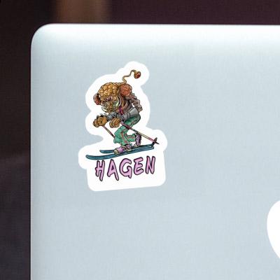 Hagen Sticker Skier Notebook Hagen Sticker Skier Gift package Image