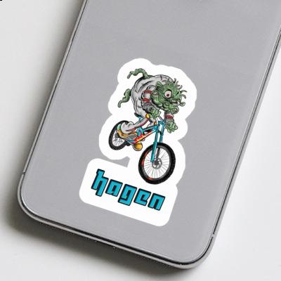 Sticker Hagen Downhill-Biker Notebook Sticker Hagen Downhill-Biker Gift package Image