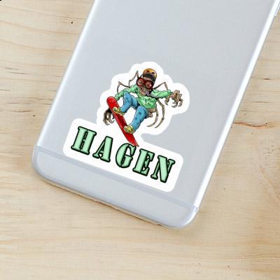 Snowboarder Sticker Hagen Snowboarder Sticker Hagen Image