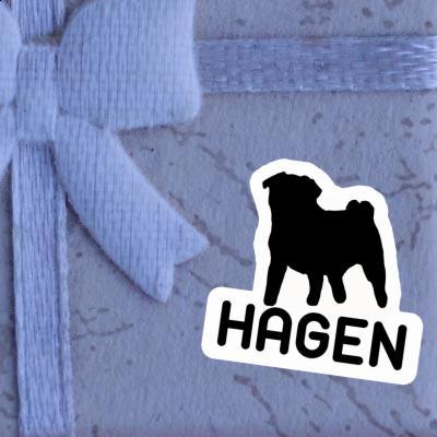 Sticker Pug Hagen Notebook Sticker Pug Hagen Notebook Image
