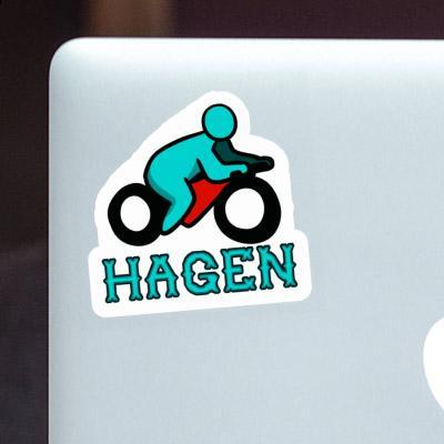Sticker Hagen Motorradfahrer Laptop Image