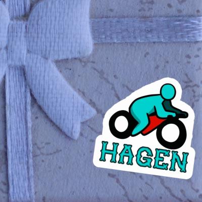 Sticker Hagen Motorradfahrer Notebook Sticker Hagen Motorradfahrer Gift package Image