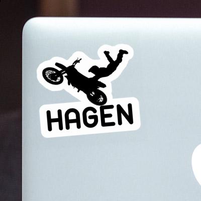 Aufkleber Motocross-Fahrer Hagen Notebook Aufkleber Motocross-Fahrer Hagen Gift package Image