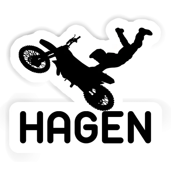 Aufkleber Motocross-Fahrer Hagen Aufkleber Motocross-Fahrer Hagen Image